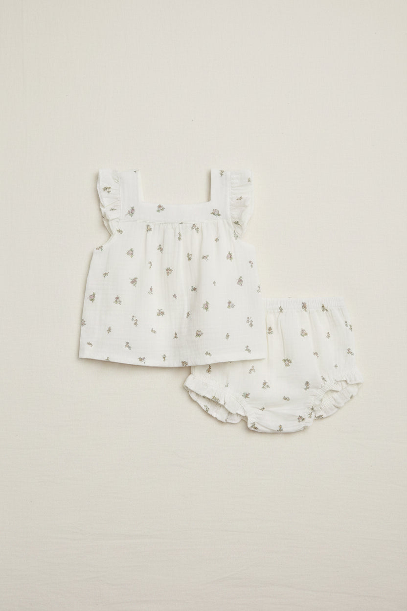 The Colette Muslin Tank and Bloomer Set